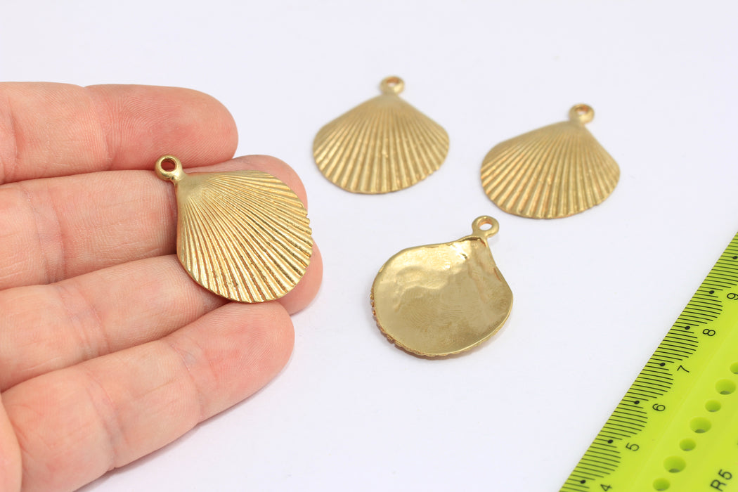 Brass Sea Shell Charms