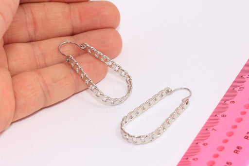 Drop Chain Earrings, Chain Link Teardrop Earrings