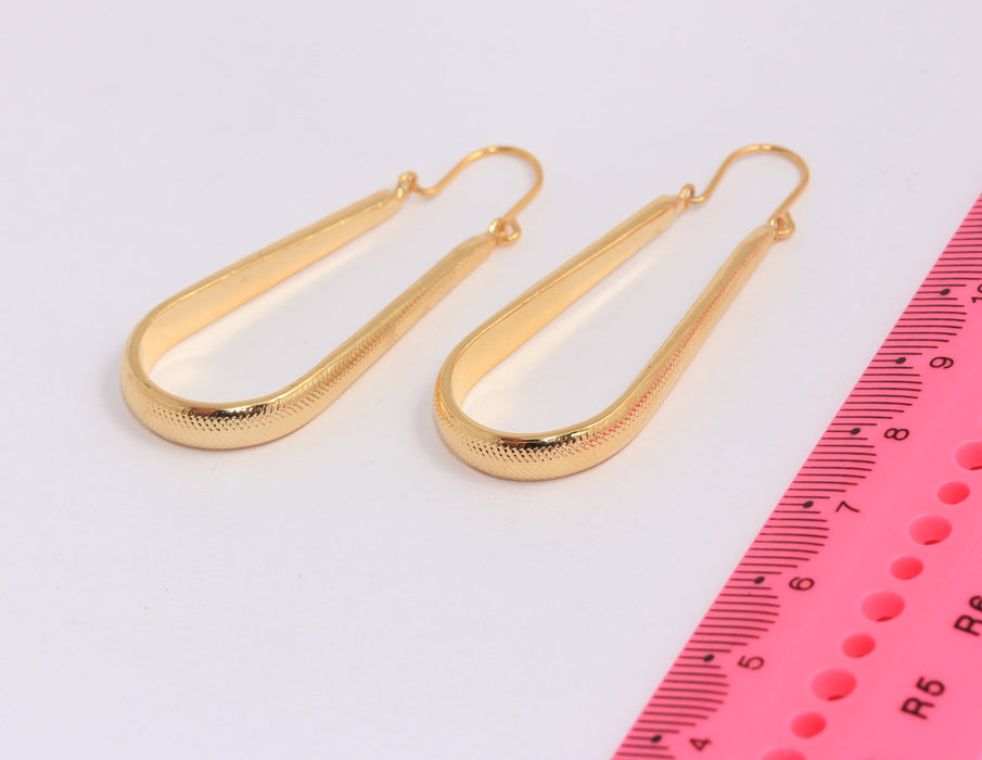 , Long Teardrop Earrings
