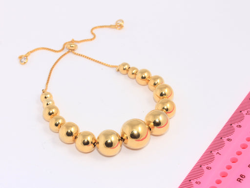 Shiny Gold Ball Beaded Bracelet