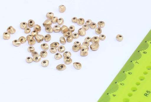 Brass Potato Spacer Beads