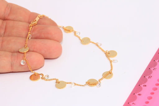 Shiny Gold Coin Ready Bracelet