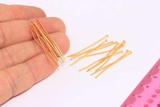Shiny Gold Head Pins