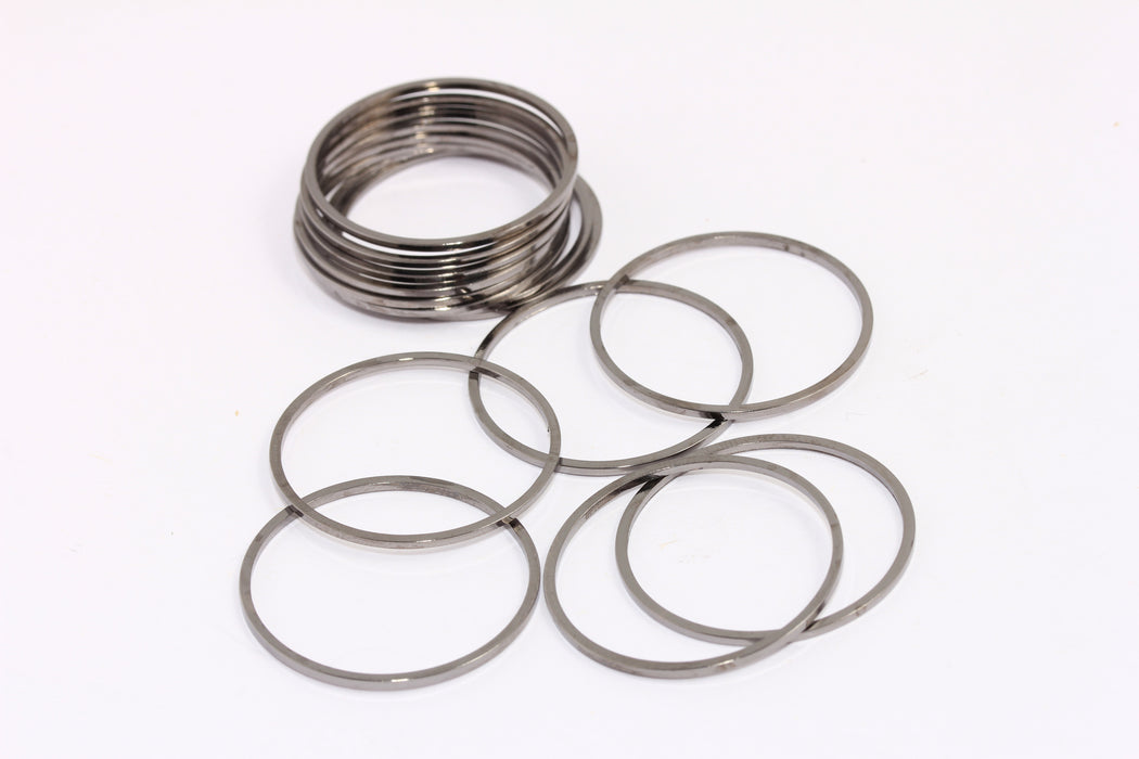 Gunmetal Plated Closed Ring