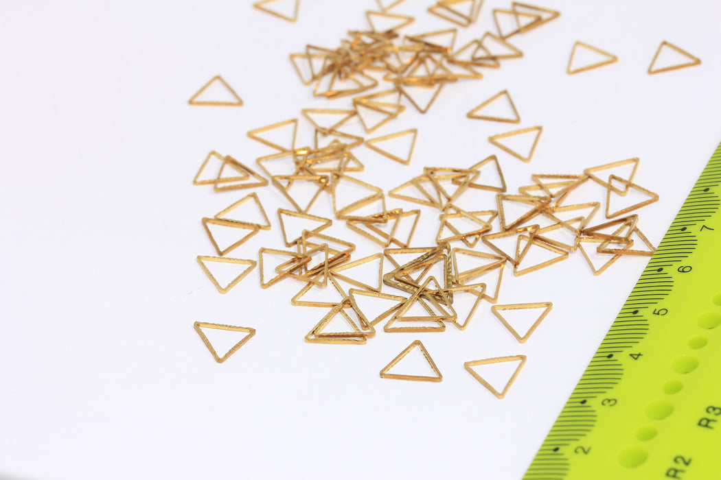 Brass Triangle Charms