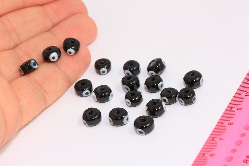 Black Evil Eye Bracelet Charms