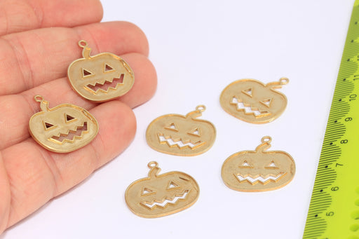 Brass Pumpkin Charms