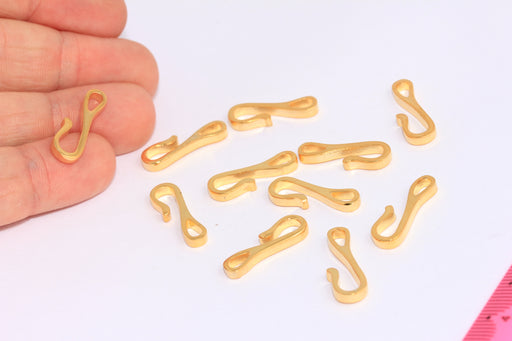 Shiny Gold Fish Hook Clasps