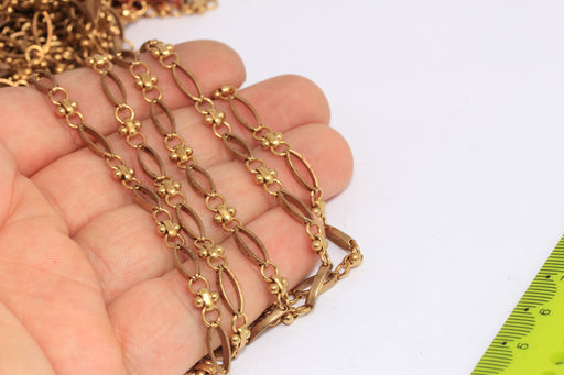 Raw Brass Bar Chain