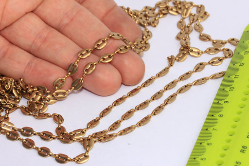 Raw Brass Bar Chains