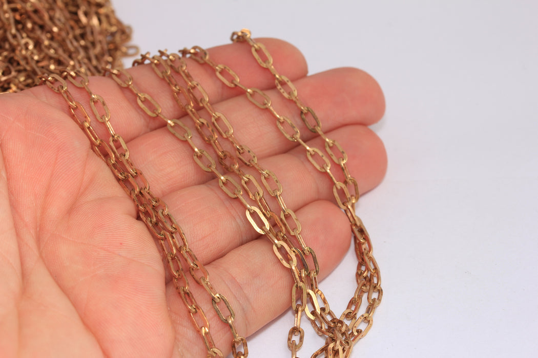 Raw Copper Rolo Chain