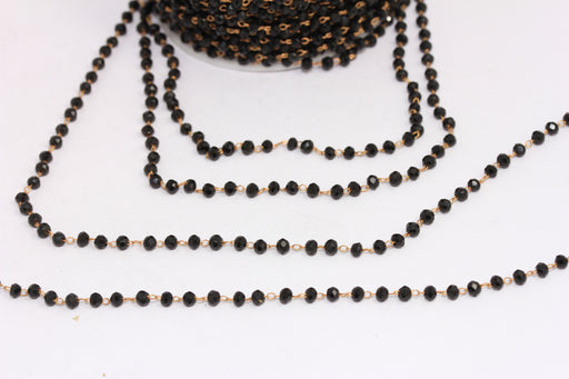 Raw Brass Beaded Chains