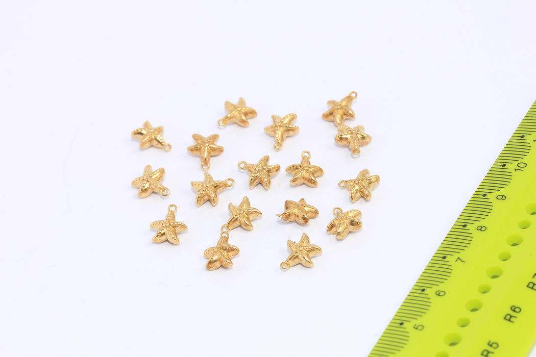 Brass Starfish Charms
