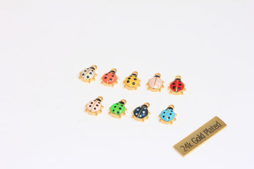 Optional Enamel Color Ladybug Charms