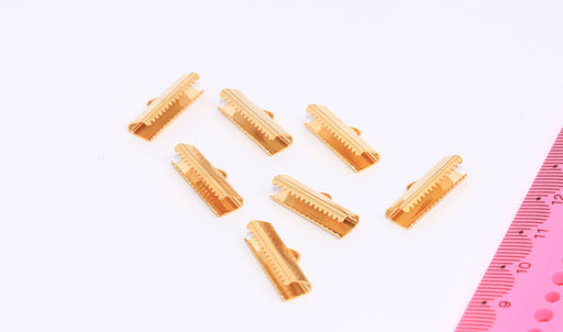 Shiny Gold Ribbon Crimps