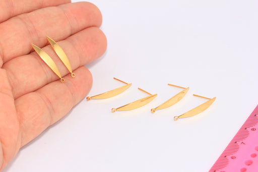 Leaf Earrings, Drop Stud Earrings