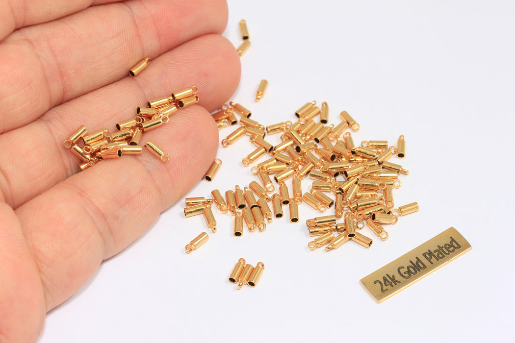 Shiny Gold Plated Bead Caps