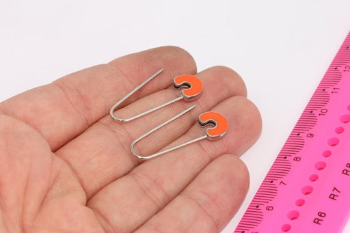 Rhodium Plated Safety Pin Charm