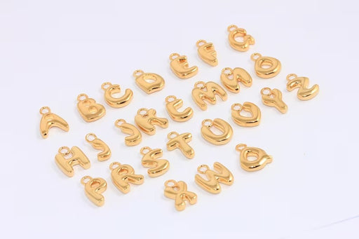 Personalized Necklace, Gold Plated Charms