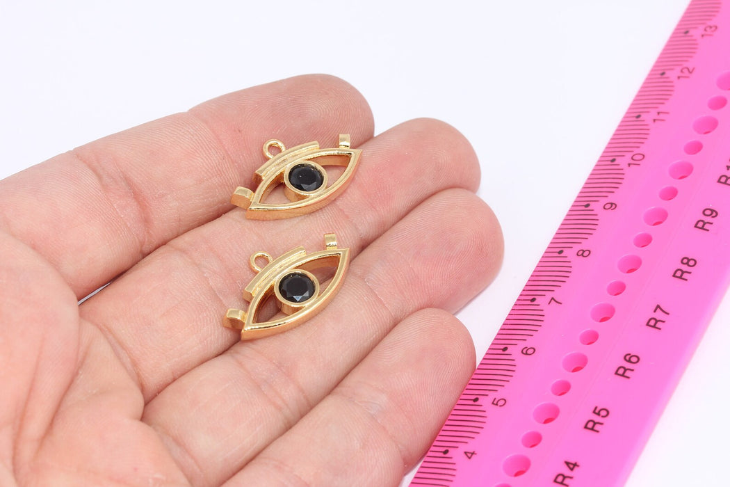Shiny Gold Plated Evil Eye