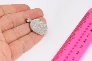 21x31mm Rodyum Kaplamalı Madalyon, Antik Yunan, MTE283
