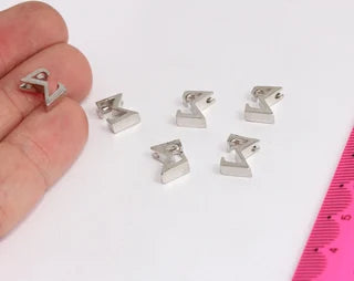Silver Plated Sigma Letter, Sigma Letter, Greek Letters, MTE409