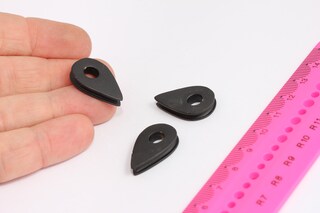 15x24mm Siyah Kayış Bağlantısı, Erkek Bilekliği, MTE616