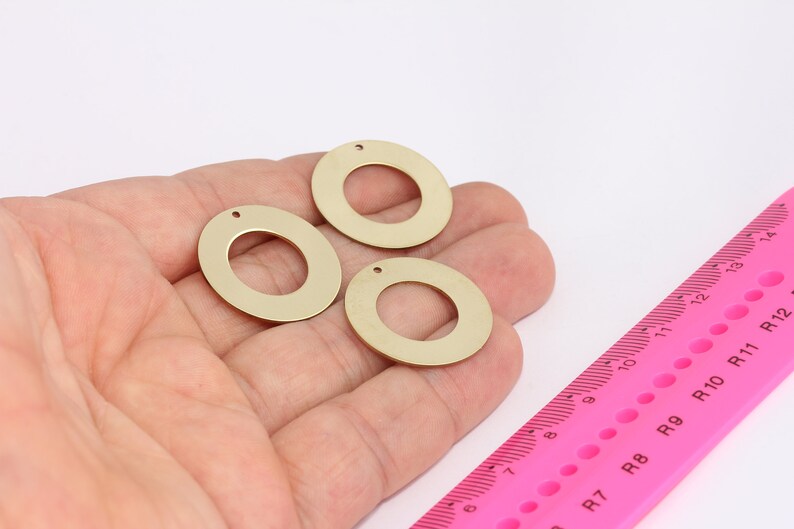 Brass Circle Charms
