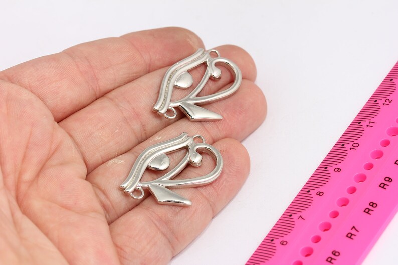 21x32mm Rodyum Kaplamalı Mısır Gözü, Horus Gözü, MTE527