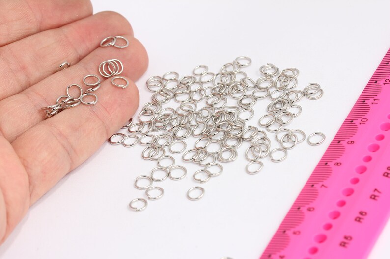 Rhodium Plated Jump Rings