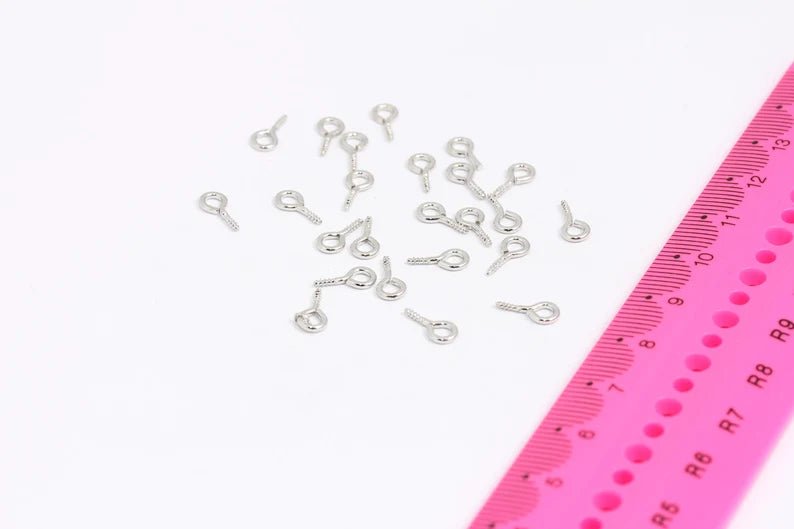 Silver Plated Eye Pin