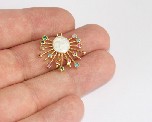 Shiny Gold Galaxy Charms