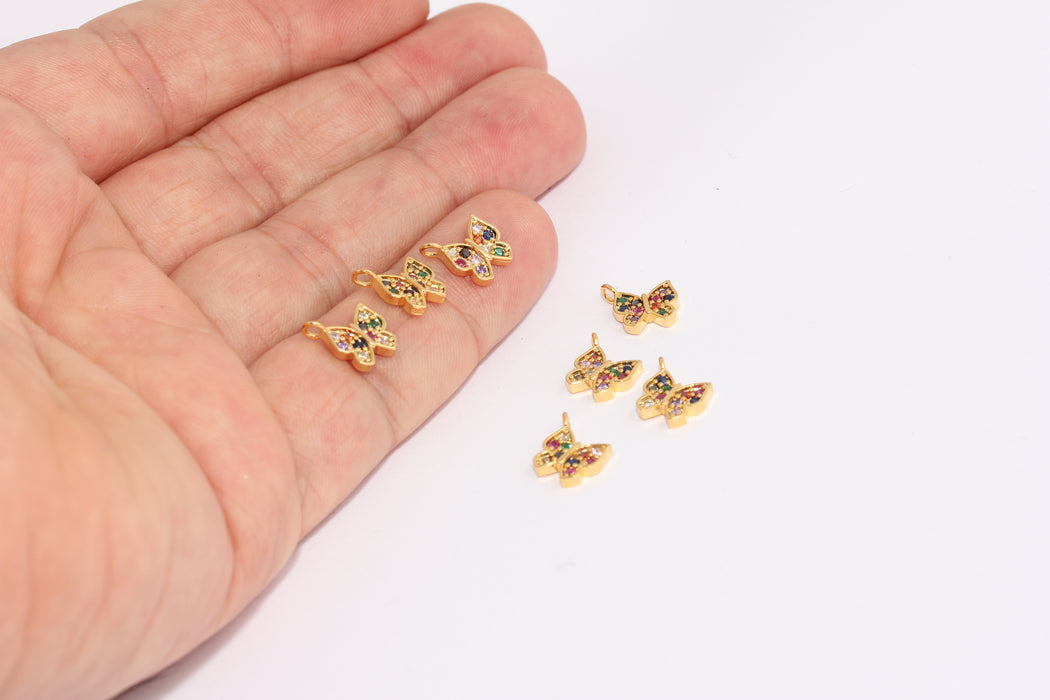Shiny Gold Plated Butterfly