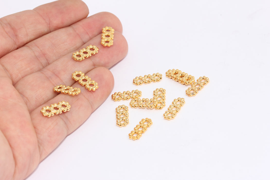 Shiny Gold Flower Beads