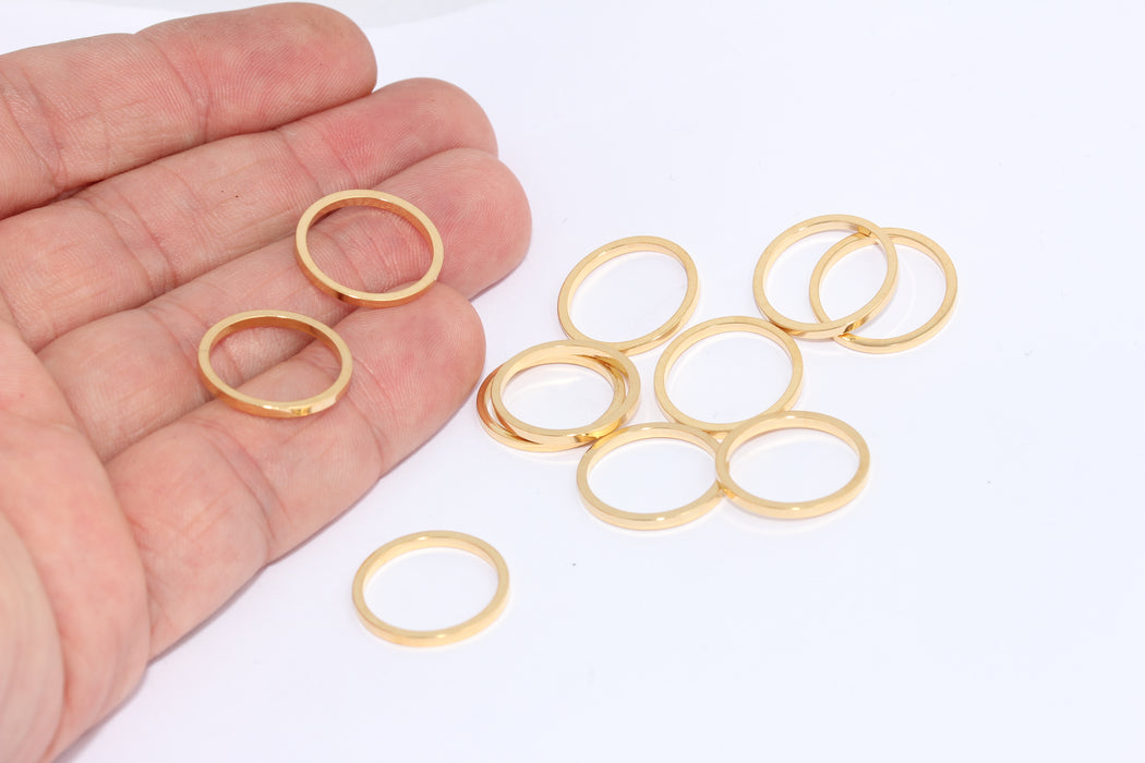Shiny Gold Closed Ring