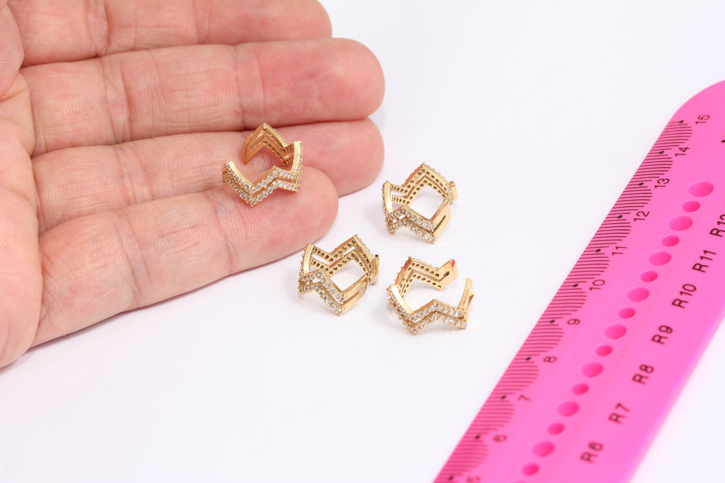 Ear Cuffs, CZ Non Pierced