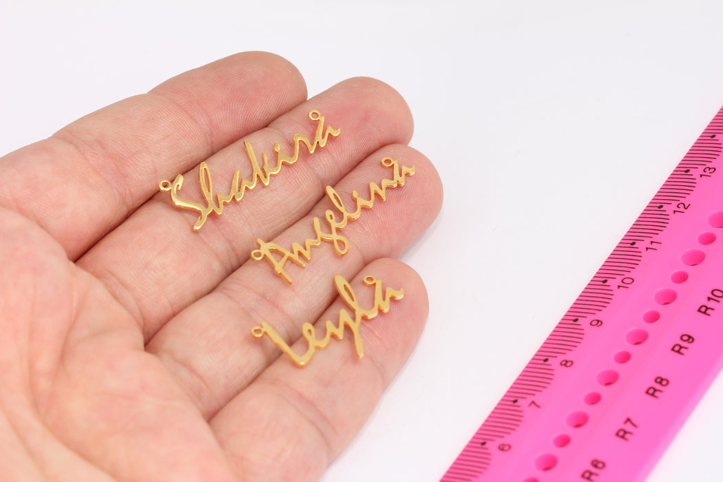 Name Charms, Personalized Name Necklace