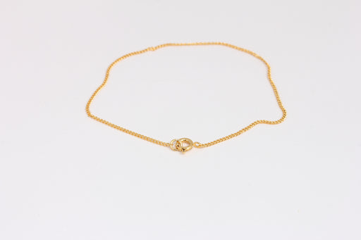 Shiny Gold Curb Bracelet