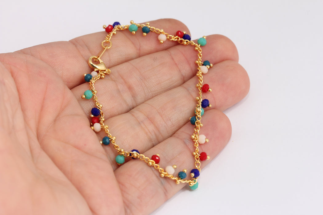 Shiny Gold Rosary Bracelet
