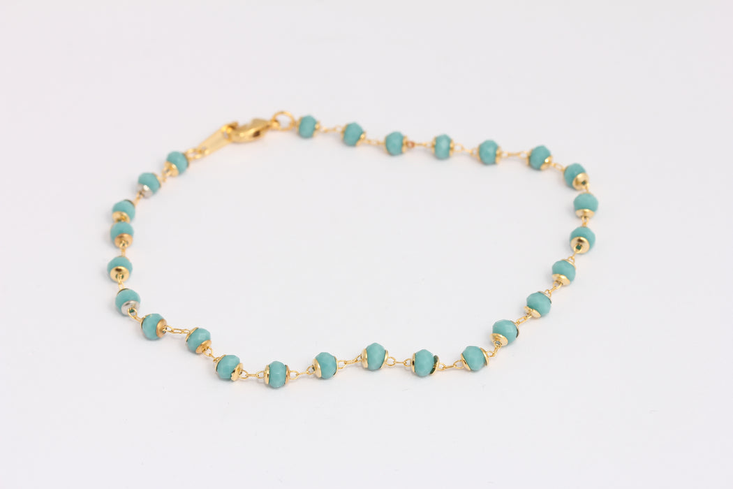 Shiny Gold Rosary Bracelet