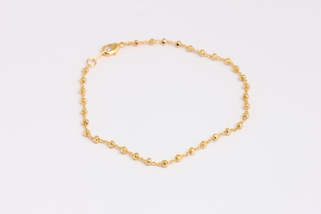Shiny Gold Beaded Bracelet