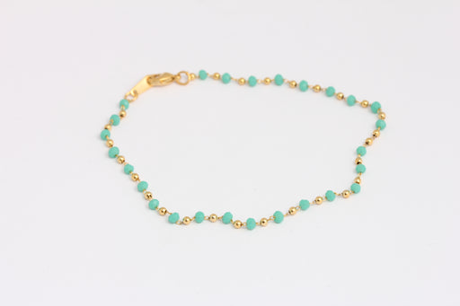 Shiny Gold Rosary Bracelet