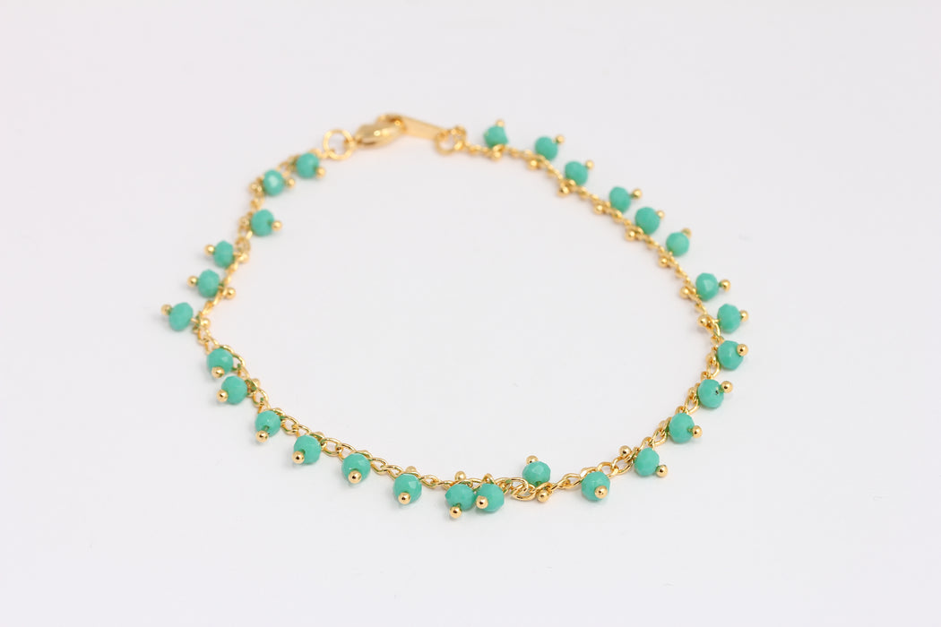 Shiny Gold Rosary Bracelet