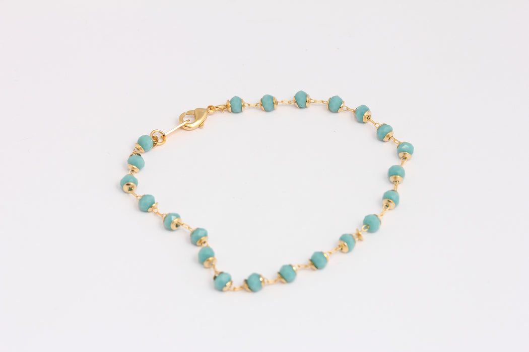 Shiny Gold Rosary Bracelet