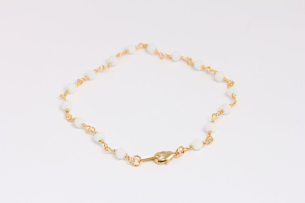 Shiny Gold Rosary Bracelet