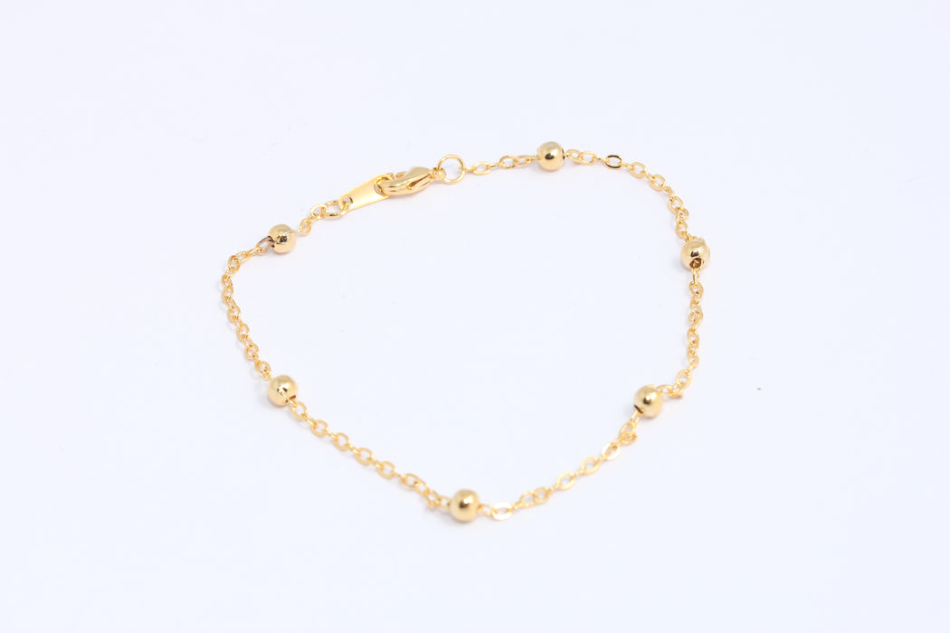 Shiny Gold Cable Bracelet