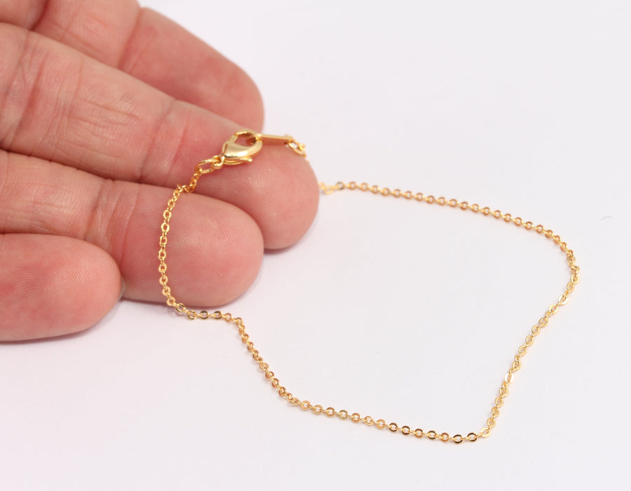 Shiny Gold Cable Bracelet