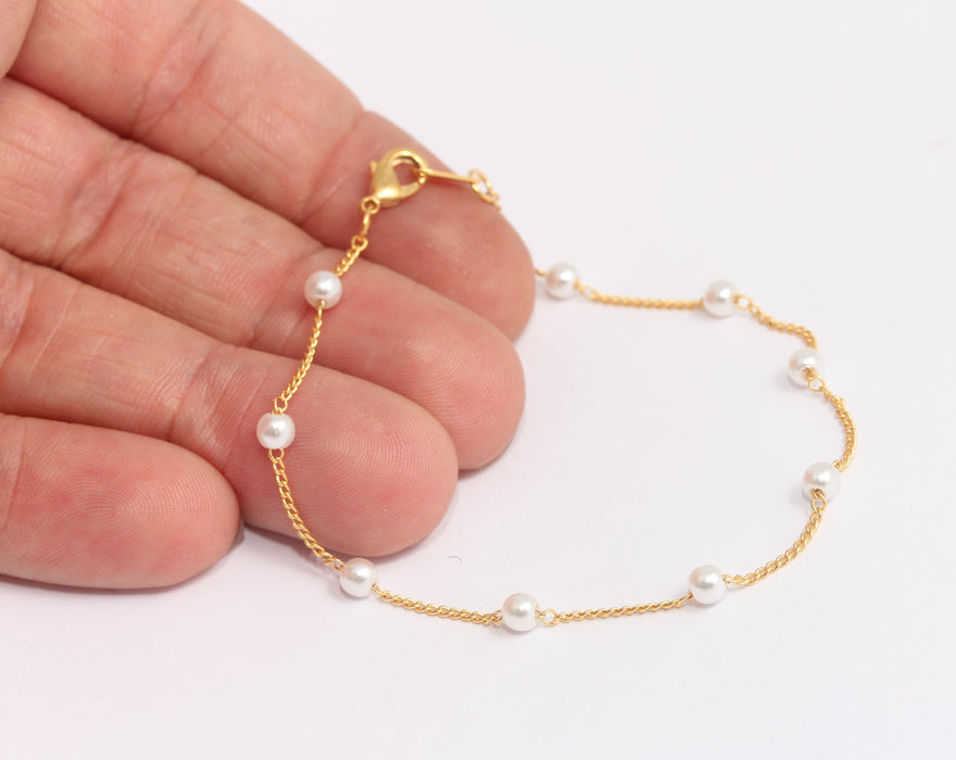 Shiny Gold Curb Bracelet