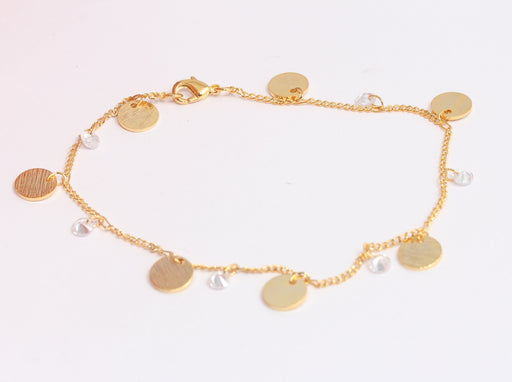 Shiny Gold Coin Bracelet