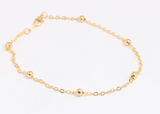 Shiny Gold Ball Anklet